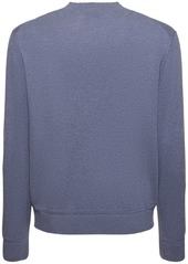 Etro Logo Cotton & Cashmere Crewneck Sweater