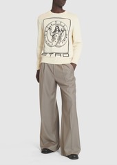 Etro Logo Cotton Knit Sweater