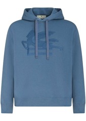 Etro logo-embroidered cotton hoodie