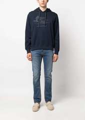 Etro logo-embroidered cotton hoodie