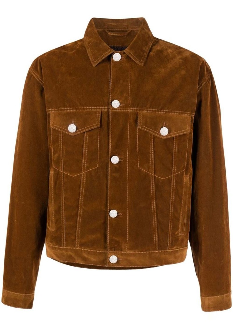 Etro logo-embroidered cotton jacket