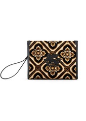 Etro logo-embroidered jacquard makeup bag