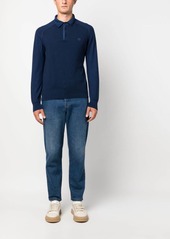 Etro logo-embroidered long-sleeve polo shirt