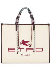 Etro logo-embroidered tote bag