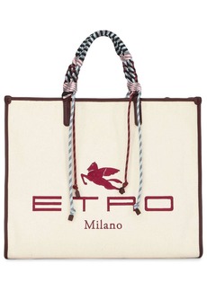 Etro logo-embroidered tote bag