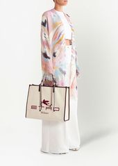 Etro logo-embroidered tote bag