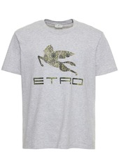 Etro Logo Embroidery Cotton Jersey T-shirt
