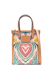 Etro logo-patch paisley tote bag