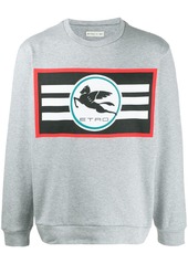 Etro long sleeve printed logo sweater