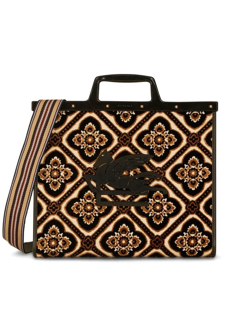 Etro Love jacquard tote bag