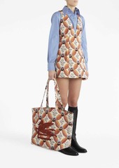 Etro medium Floralia-print jacquard tote bag