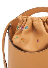 Etro Medium Saturno Embroidered Leather Bag