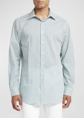 Etro Men's Geometric Button-Down Shirt