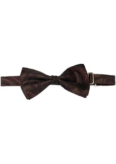 Etro metallic-jacquard paisley bow tie