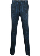 Etro mid-rise paisley-print trousers