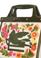 Etro Mini Love Trotter Canvas Top Handle Bag