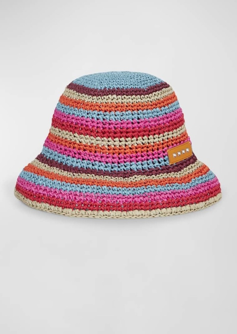 Etro Multi-Color Woven Bucket Hat