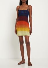 Etro Multicolor Wool Knit Mini Dress