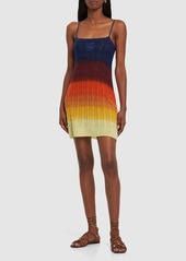 Etro Multicolor Wool Knit Mini Dress