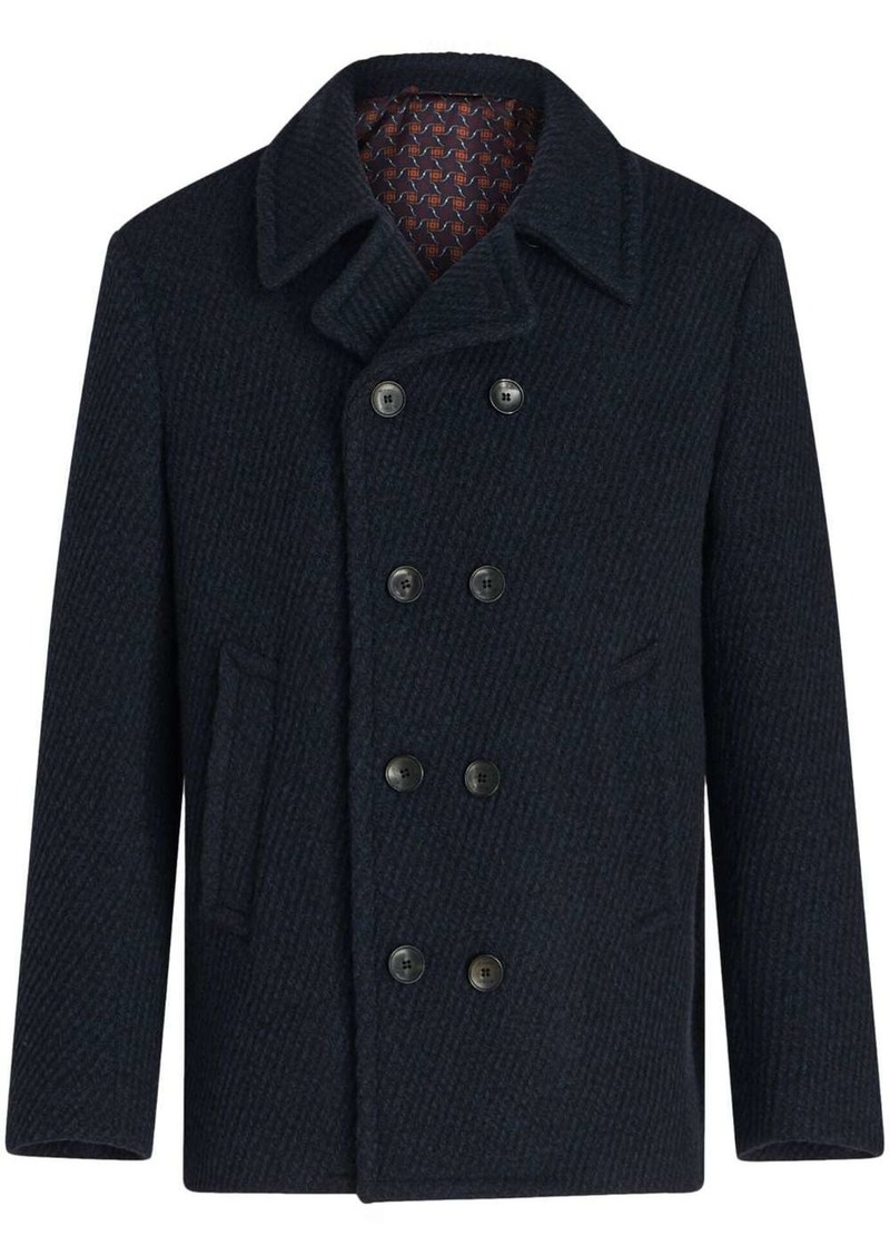 Etro notched-collar double-breasted coat