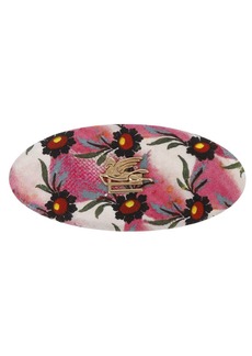 Etro Oval Silk Hair Clip