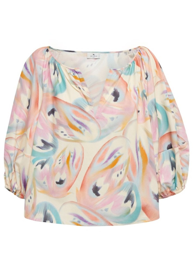 Etro Oversized printed blouse