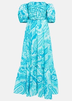 Etro Paisley cotton-blend midi dress