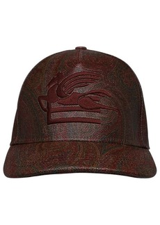 Etro Paisley hat in brown cotton