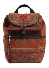 Etro Paisley Jacquard & Leather Backpack