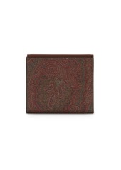 Etro paisley-jacquard leather wallet