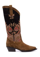 Etro paisley pattern cowboy boots