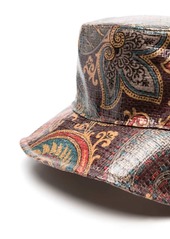 Etro paisley-print coated bucket hat