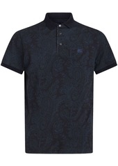 Etro paisley-print cotton polo shirt