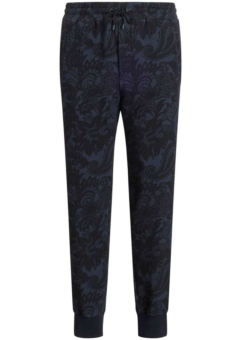 Etro paisley-print cotton track trousers