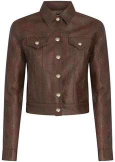 Etro paisley-print cropped jacket