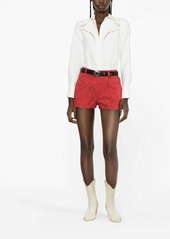 Etro paisley-print denim shorts