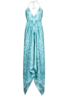 Etro paisley-print draped maxi-dress