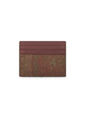 Etro paisley-print embroidered cardholder