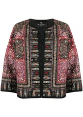 Etro paisley-print fitted jacket