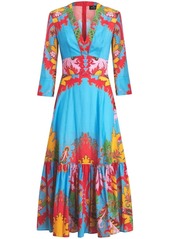 Etro paisley-print flared midi dress