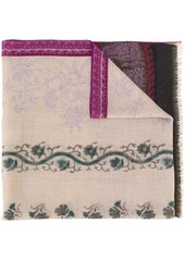 Etro paisley-print frayed scarf