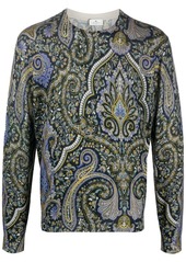Etro paisley-print knitted sweater
