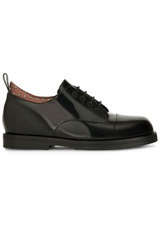 Etro paisley-print leather lace-up shoes