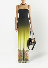 Etro paisley-print ombré-effect dress