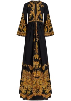 Etro paisley-print silk maxi dress