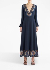 Etro paisley-print silk maxi dress