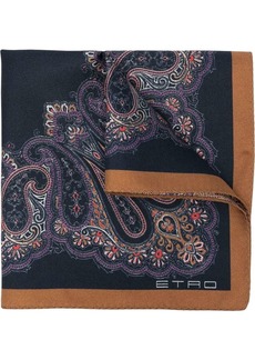 Etro paisley-print silk pocket square