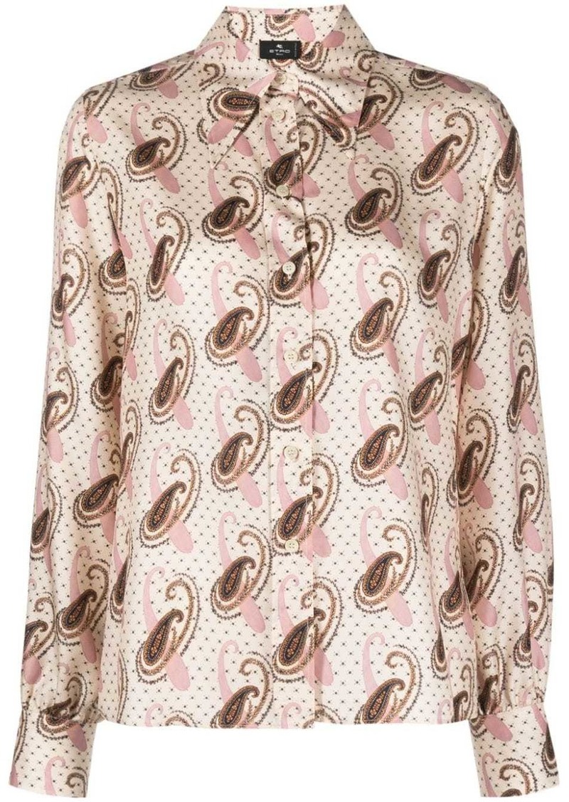 Etro paisley-print silk shirt