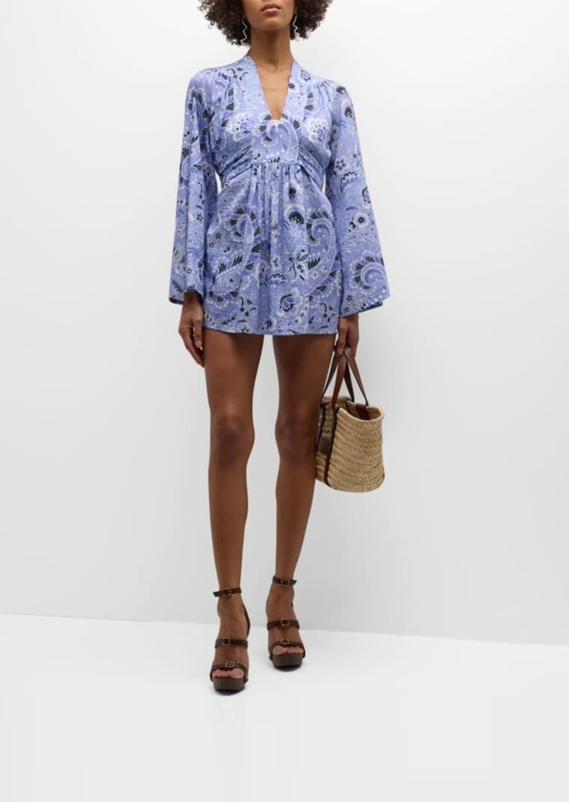 Etro Paisley-Print Sun Dress Coverup