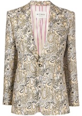 Etro paisley print tailored blazer
